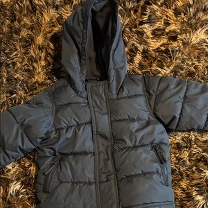 Old Navy Kids Charcoal Puffer Jacket